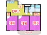 エトワール春日部 3DKの間取り