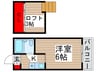 レナート南柏 1Kの間取り