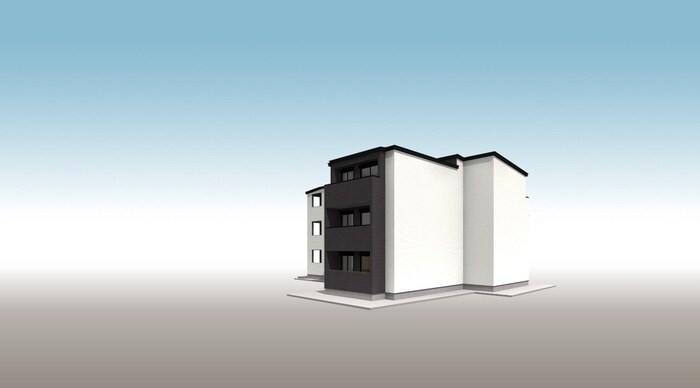 完成予想図 仮）黒部共同住宅新築工事