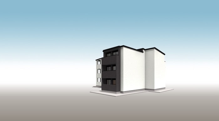 完成予想図 仮）黒部共同住宅新築工事