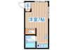末広ハウス 1Rの間取り