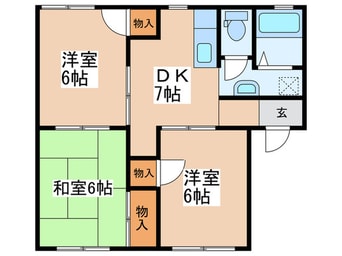 間取図 ルミエ－ルオオキⅠ