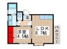 サニーサイドＭ 1LDKの間取り