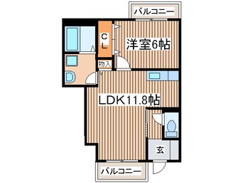間取図 グリ－ンゲイブルズ