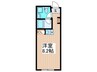 Ｈｉｌｌｓ　Ｂｌａｎｃｈｅ 1Rの間取り