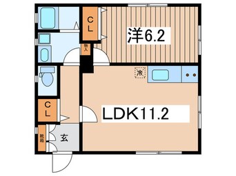 間取図 メゾンAK