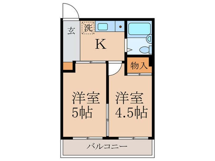 間取り図 日神パレス武蔵関(407)