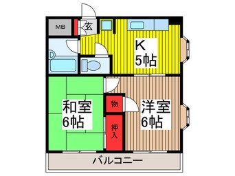 間取図 プリムロ－ズ