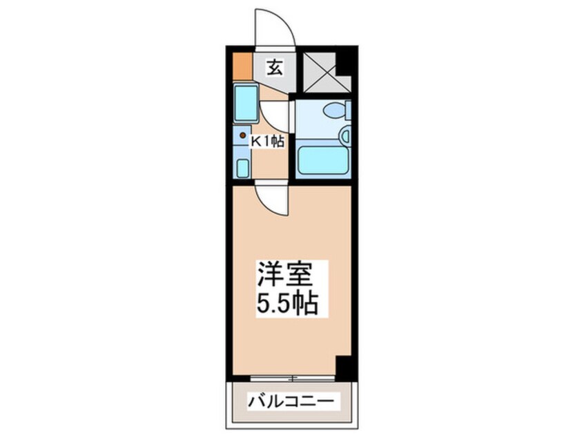 間取図 モナークﾏﾝｼｮﾝ橋本弐番館(406)