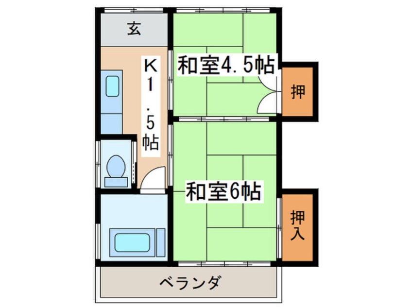 間取図 きらく荘