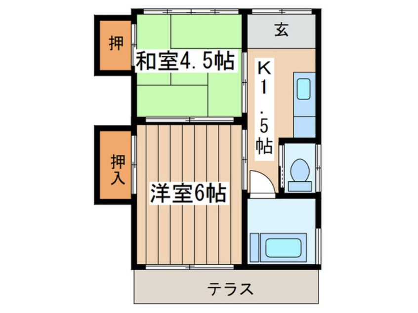 間取図 きらく荘