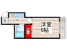 メトロサイド 1Kの間取り