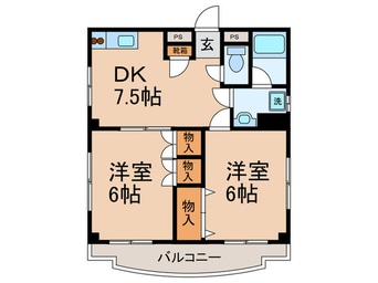 間取図 メゾン・ド・ティーグル