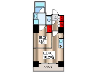 間取図 パ－クアクシス住吉