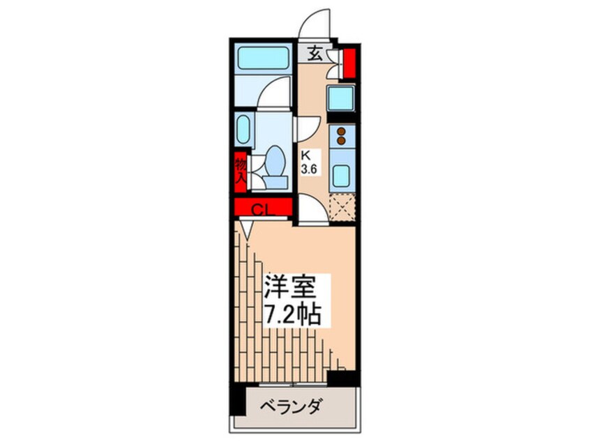 間取図 パ－クアクシス住吉