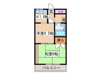 間取図 ベルハイツ大谷