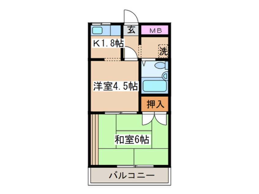 間取図 ベルハイツ大谷