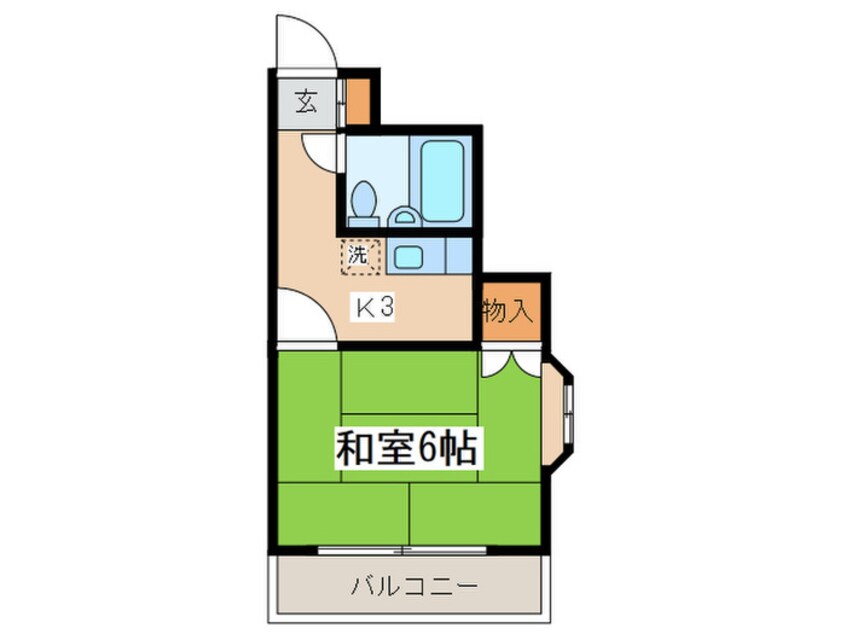 間取図 ベルハイツ大谷