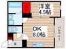 仮)川越市南大塚一丁目ZMAISON 1DKの間取り