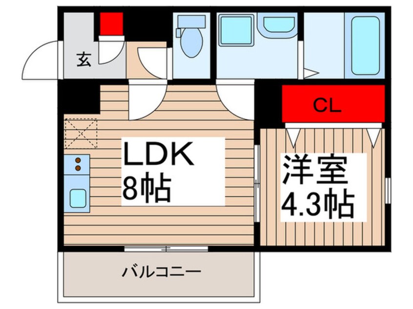 間取図 ジーメゾン川越南大塚