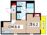 インフローレ 1DKの間取り