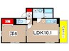 インフローレ 1LDKの間取り