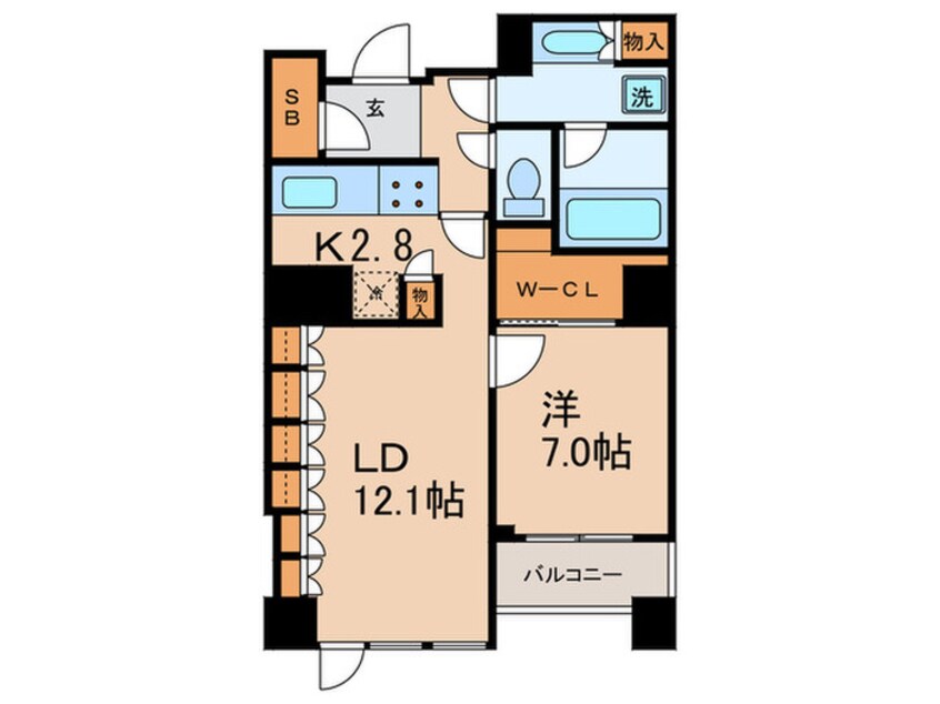 間取図 パークキューブ目黒タワー