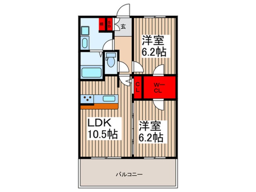 間取図 スプランドゥ－ル