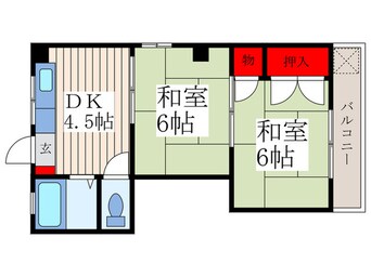 間取図 ハイツ鈴孝Ⅱ