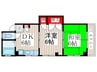 ハイツ鈴孝Ⅱ 2DKの間取り