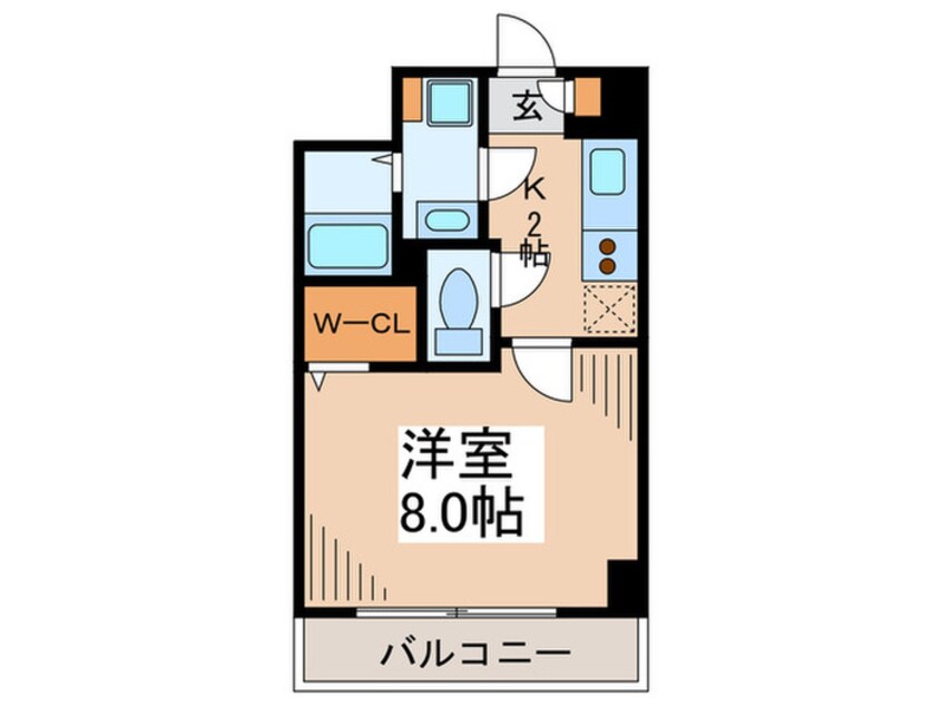 間取図 フェリ－チェ蔵前