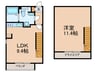 PASEO市谷加賀町 1LDKの間取り