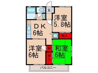 間取図 エスポワ－ルＡ