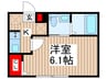 ＮＫクレール幕張 1Kの間取り