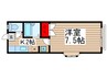 クレセント津田沼 1Kの間取り