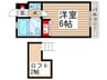 メゾン高橋Ｂ棟 1Kの間取り