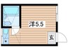 スペース210高津 1Rの間取り