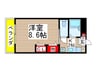 カサベルデ新検見川３ 1Kの間取り