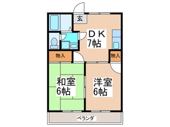 間取図 ビラいぶき野