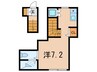 コンフォート王子神谷 1Rの間取り
