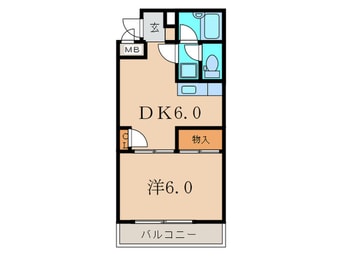 間取図 フラットマ－ロ－