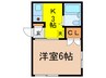 クレストナカジマ 1Kの間取り