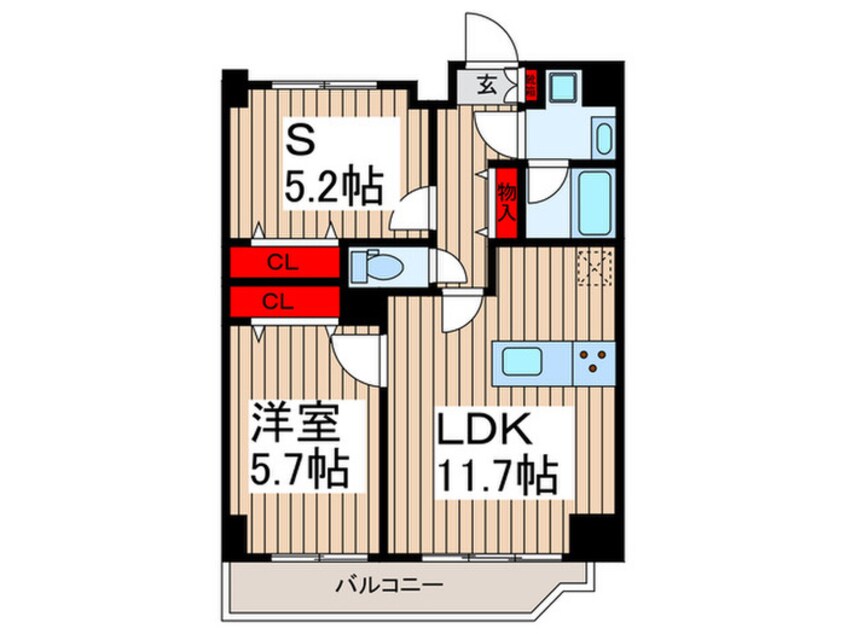 間取図 ポルタフォルトゥーナ