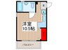 宮澤コーポラス 1Rの間取り