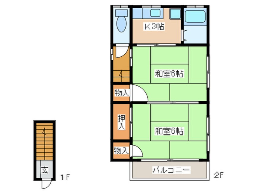 間取図 大木荘