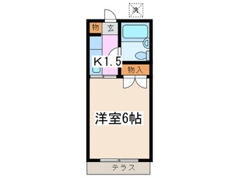 間取図 コ－エイハイツ