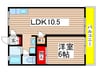 レマンハイツおゆみ野 1LDKの間取り
