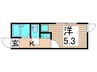 オークレジデンス綾瀬 1Kの間取り