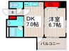 ユリカロゼ西新井駅前 1DKの間取り