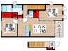 粋明館 2LDKの間取り